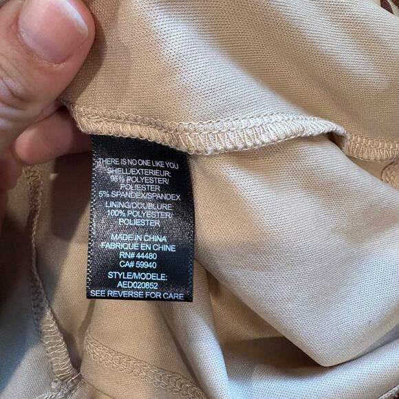 AFRM Babydoll Dress Animal Print Women's Medium Brown Long Sleeve Tiered - Picture 6 of 8